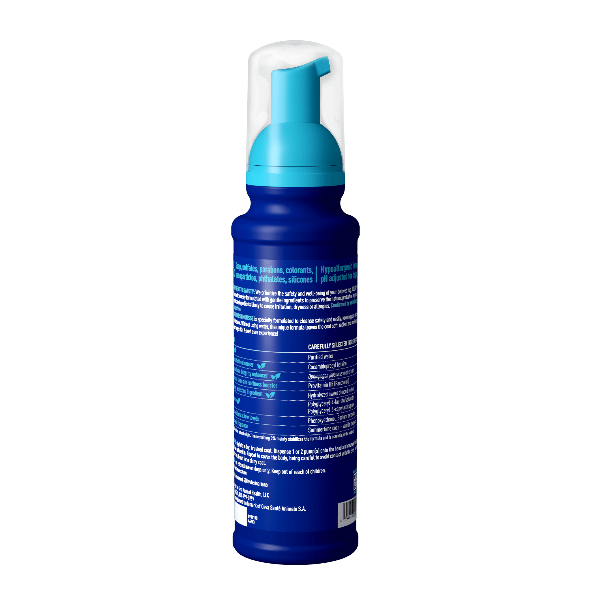 Pianka bez spłukiwania dla psów DOUXO® SPA Quick refresh dog Mousse