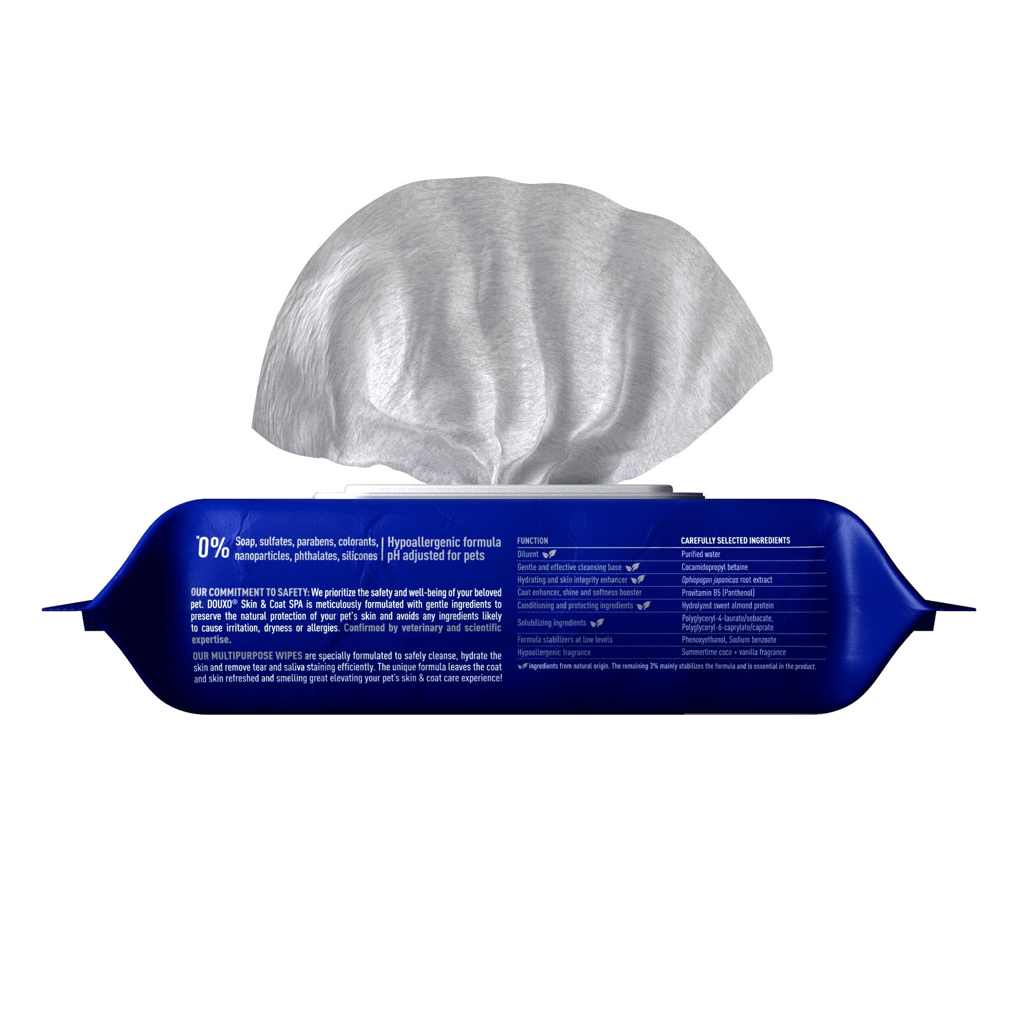 Chusteczki wielofunkcyjne dla kotów i psów DOUXO® SPA Multipurpose Wipes
