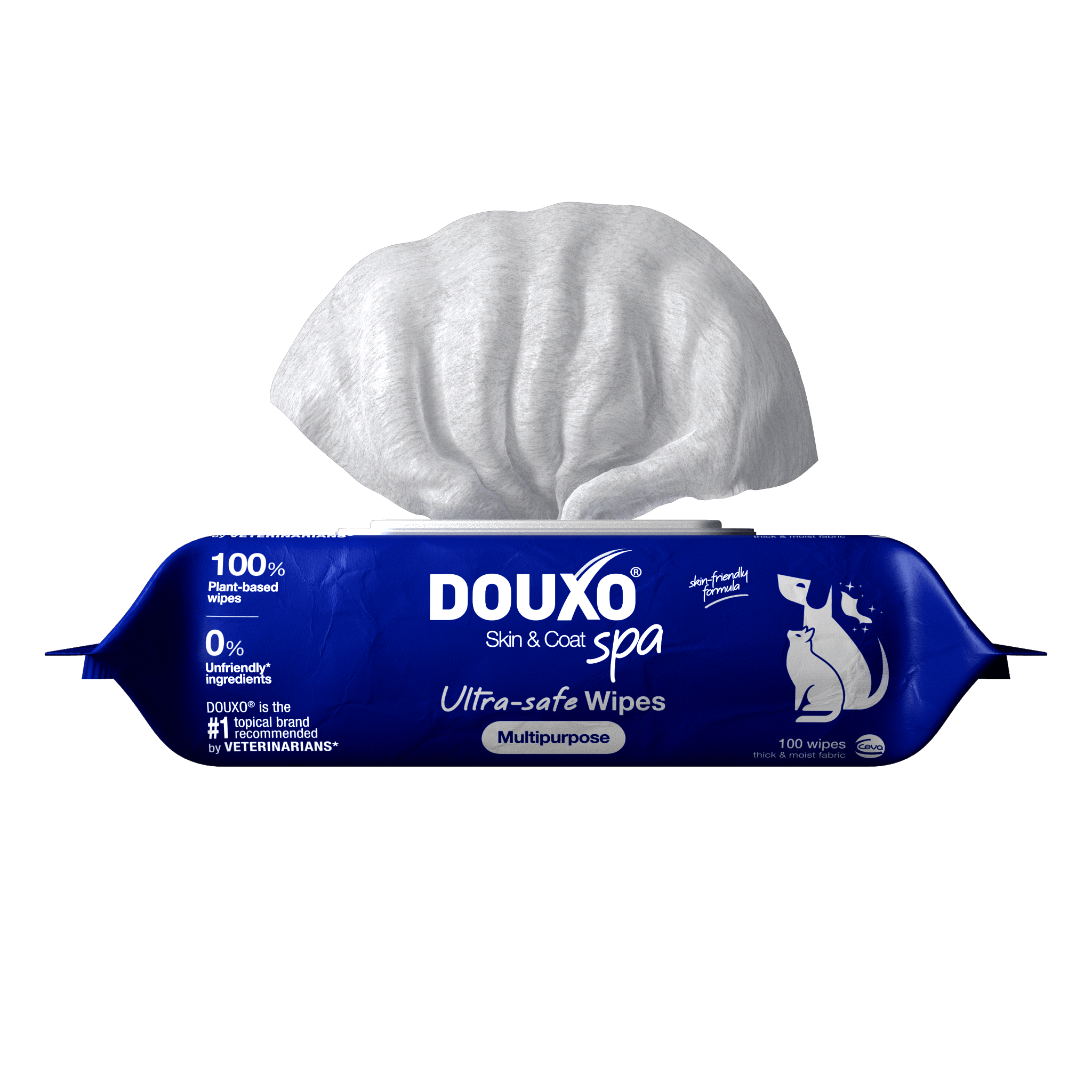 Chusteczki wielofunkcyjne dla kotów i psów DOUXO® SPA Multipurpose Wipes
