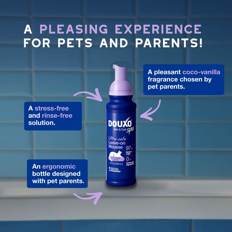 Pianka bez spłukiwania dla kotów DOUXO® SPA Low-stress refresh cat Mousse