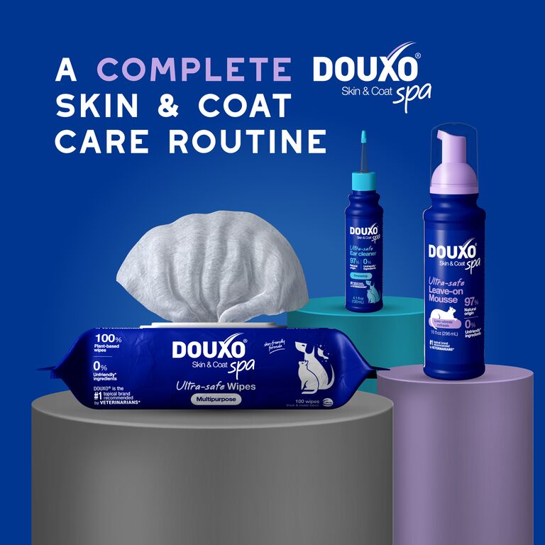Pianka bez spłukiwania dla kotów DOUXO® SPA Low-stress refresh cat Mousse